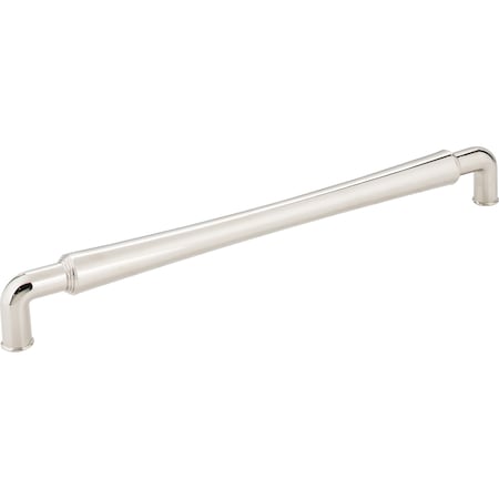 12 Center-to-Center Polished Nickel Barrel Bremen 2 Appliance Handle